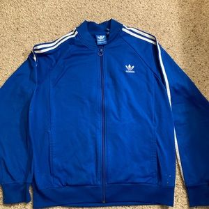 Blue Adidas Zip-Up Hoodie / “Track Suit”
